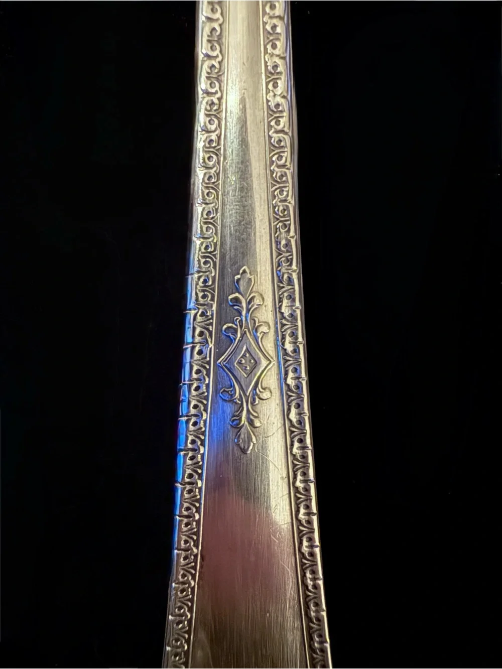 Antique 1929 Silver-plated “Berkeley” Salad Serving Fork from Wm. A. Rogers